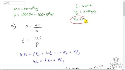 OpenStax College Physics Answers, Chapter 7, Problem 41 video poster image.