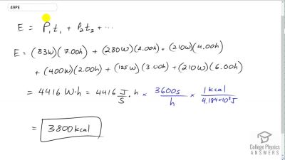 OpenStax College Physics Answers, Chapter 7, Problem 49 video poster image.
