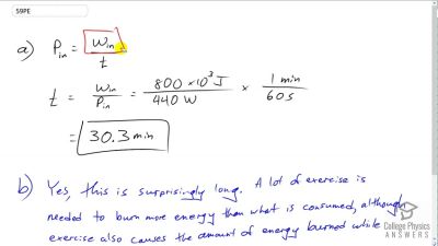 OpenStax College Physics Answers, Chapter 7, Problem 59 video poster image.