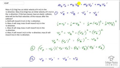 OpenStax College Physics Answers, Chapter 8, Problem 41 video poster image.