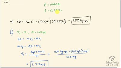 OpenStax College Physics Answers, Chapter 8, Problem 10 video poster image.