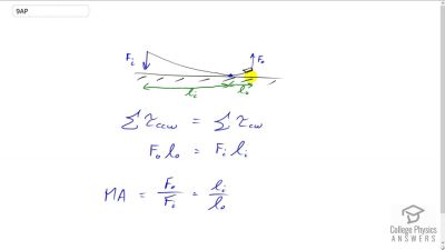 OpenStax College Physics Answers, Chapter 9, Problem 9 video poster image.