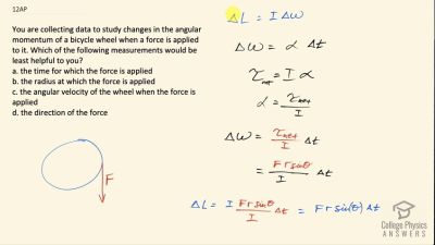 OpenStax College Physics Answers, Chapter 10, Problem 12 video poster image.