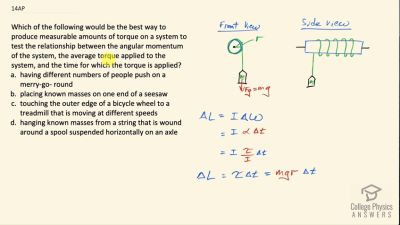 OpenStax College Physics Answers, Chapter 10, Problem 14 video poster image.