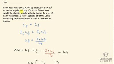 OpenStax College Physics Answers, Chapter 10, Problem 18 video poster image.