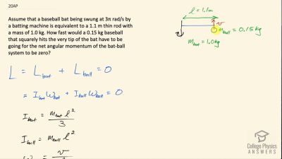 OpenStax College Physics Answers, Chapter 10, Problem 20 video poster image.