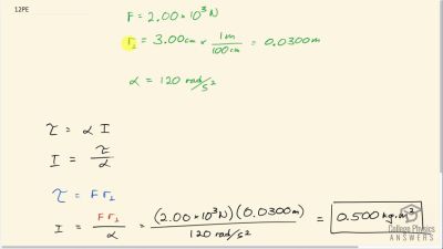 OpenStax College Physics Answers, Chapter 10, Problem 12 video poster image.