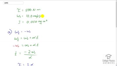 OpenStax College Physics Answers, Chapter 10, Problem 19 video poster image.