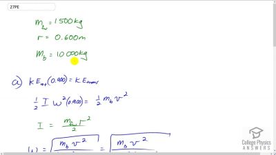 OpenStax College Physics Answers, Chapter 10, Problem 27 video poster image.