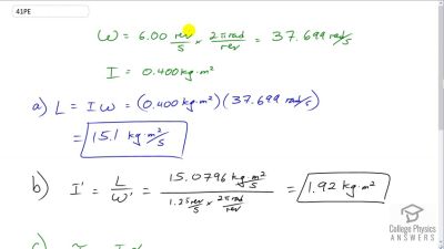 OpenStax College Physics Answers, Chapter 10, Problem 41 video poster image.