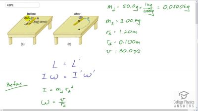 OpenStax College Physics Answers, Chapter 10, Problem 43 video poster image.