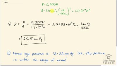OpenStax College Physics Answers, Chapter 11, Problem 18 video poster image.