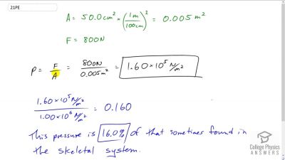 OpenStax College Physics Answers, Chapter 11, Problem 21 video poster image.