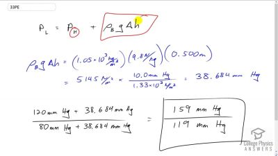 OpenStax College Physics Answers, Chapter 11, Problem 33 video poster image.
