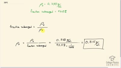 OpenStax College Physics Answers, Chapter 11, Problem 38 video poster image.