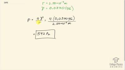 OpenStax College Physics Answers, Chapter 11, Problem 54 video poster image.
