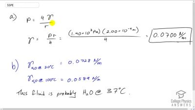 OpenStax College Physics Answers, Chapter 11, Problem 55 video poster image.