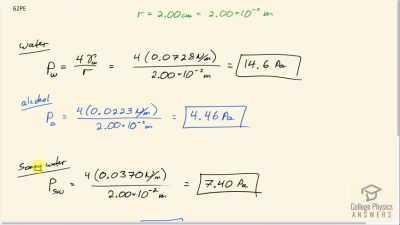 OpenStax College Physics Answers, Chapter 11, Problem 62 video poster image.