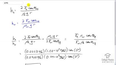 OpenStax College Physics Answers, Chapter 11, Problem 67 video poster image.