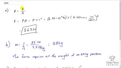 OpenStax College Physics Answers, Chapter 11, Problem 85 video poster image.