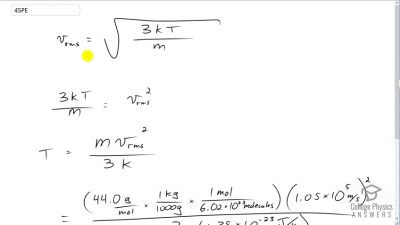 OpenStax College Physics Answers, Chapter 13, Problem 45 video poster image.