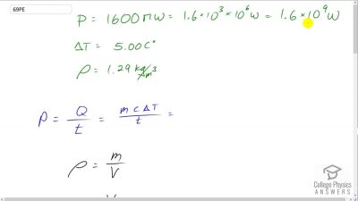 OpenStax College Physics Answers, Chapter 14, Problem 69 video poster image.