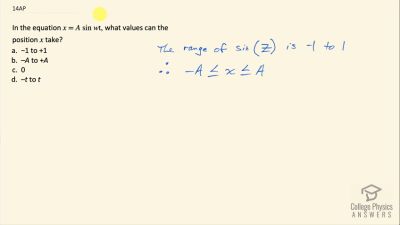 OpenStax College Physics Answers, Chapter 16, Problem 14 video poster image.