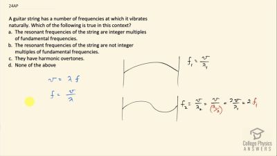 OpenStax College Physics Answers, Chapter 16, Problem 24 video poster image.