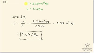 OpenStax College Physics Answers, Chapter 16, Problem 54 video poster image.