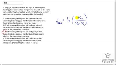 OpenStax College Physics Answers, Chapter 17, Problem 5 video poster image.