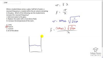 OpenStax College Physics Answers, Chapter 17, Problem 17 video poster image.