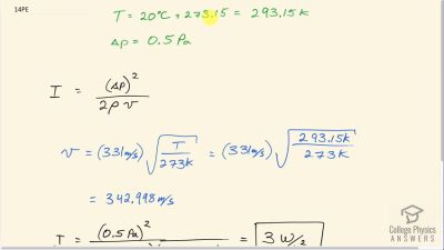 OpenStax College Physics Answers, Chapter 17, Problem 14 video poster image.