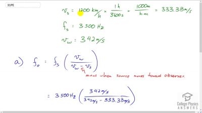 OpenStax College Physics Answers, Chapter 17, Problem 31 video poster image.