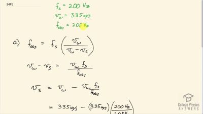 OpenStax College Physics Answers, Chapter 17, Problem 34 video poster image.