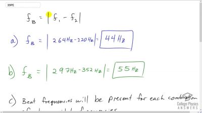 OpenStax College Physics Answers, Chapter 17, Problem 39 video poster image.