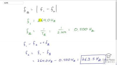 OpenStax College Physics Answers, Chapter 17, Problem 41 video poster image.