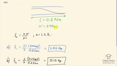 OpenStax College Physics Answers, Chapter 17, Problem 42 video poster image.