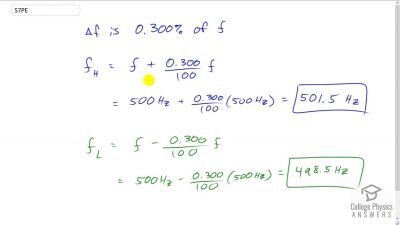 OpenStax College Physics Answers, Chapter 17, Problem 57 video poster image.