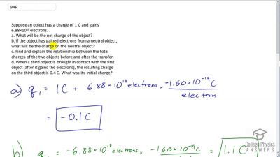 OpenStax College Physics Answers, Chapter 18, Problem 9 video poster image.