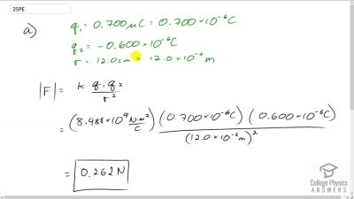 OpenStax College Physics Answers, Chapter 18, Problem 25 video poster image.