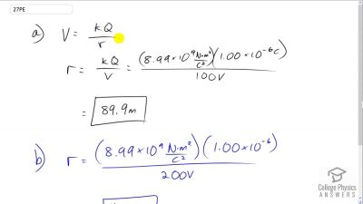 OpenStax College Physics Answers, Chapter 19, Problem 27 video poster image.