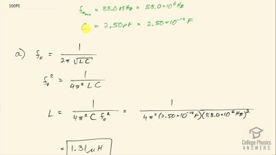 OpenStax College Physics Answers, Chapter 23, Problem 100 video poster image.