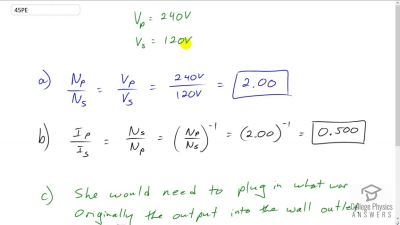 OpenStax College Physics Answers, Chapter 23, Problem 45 video poster image.