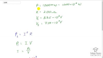 OpenStax College Physics Answers, Chapter 23, Problem 51 video poster image.