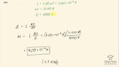 OpenStax College Physics Answers, Chapter 23, Problem 60 video poster image.