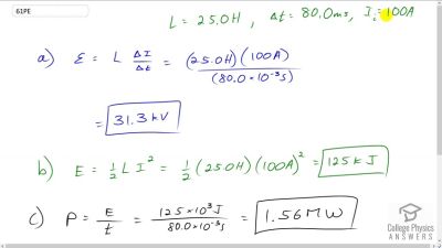 OpenStax College Physics Answers, Chapter 23, Problem 61 video poster image.