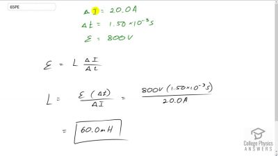 OpenStax College Physics Answers, Chapter 23, Problem 65 video poster image.