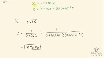 OpenStax College Physics Answers, Chapter 23, Problem 82 video poster image.