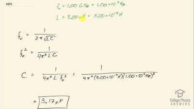 OpenStax College Physics Answers, Chapter 23, Problem 98 video poster image.