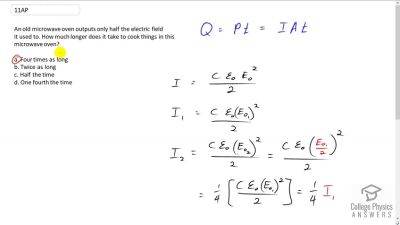 OpenStax College Physics Answers, Chapter 24, Problem 11 video poster image.